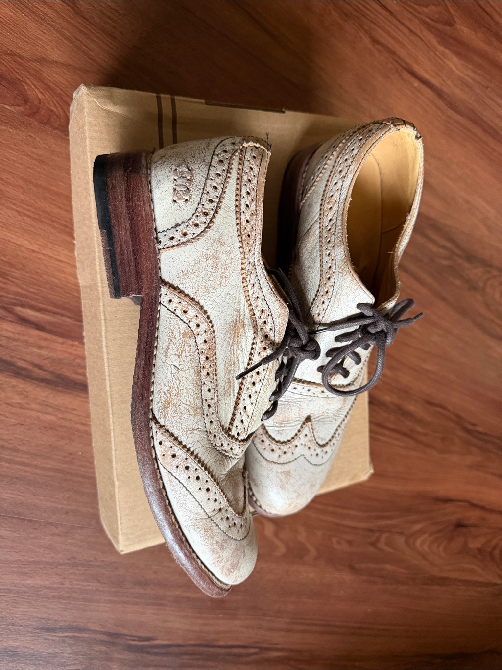 Bed Stu Cobbler Series Leather Wingtip Lita Nectar Lux Shoes 9.5